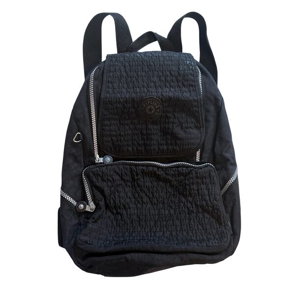 Kipling Black Backpack Womens Nylon Lightweight Purse Book Bag main image 7
